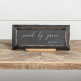 "Saved By Grace" Tabletop Sign