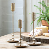 Antique Gold Colonial Taper Holders