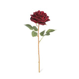 Velvet Rose Stem, Choice of Two Colors