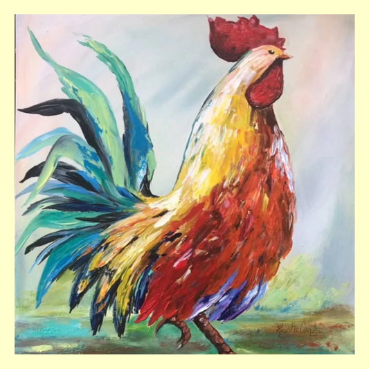 Rooster Square Pillow Swap