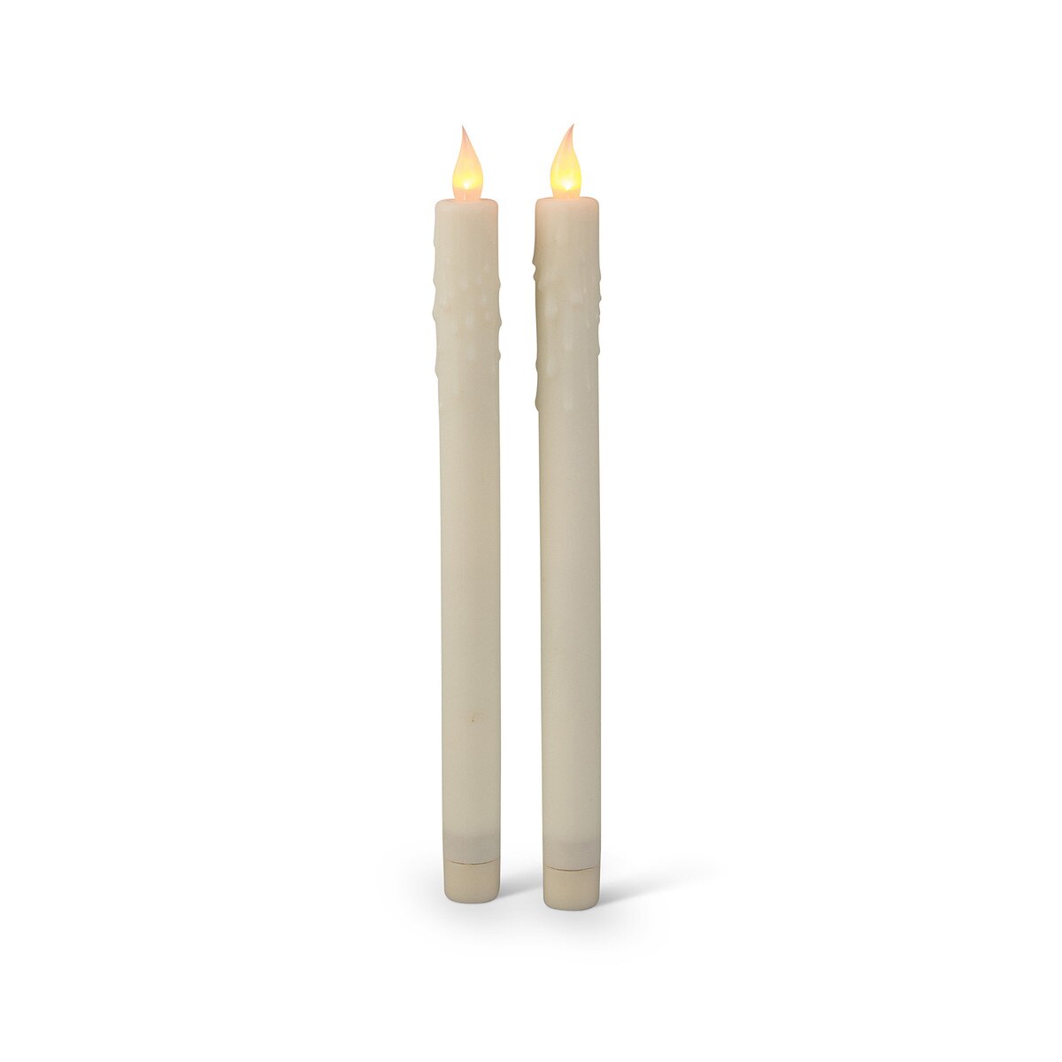 Flameless LED Taper Candles, Set of 2