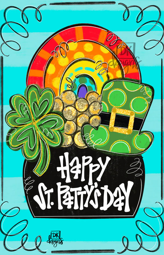 Pot of Gold Garden Flag