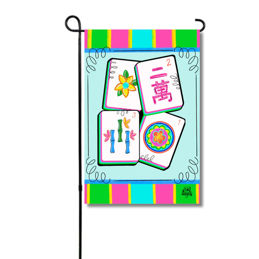 Mahjong Garden Flag