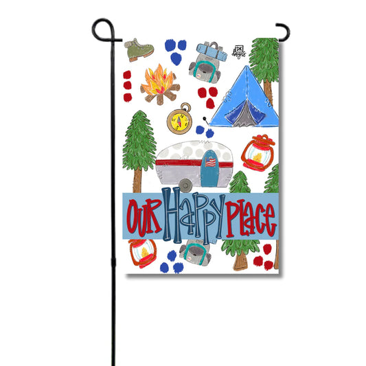 Camping Garden Flag