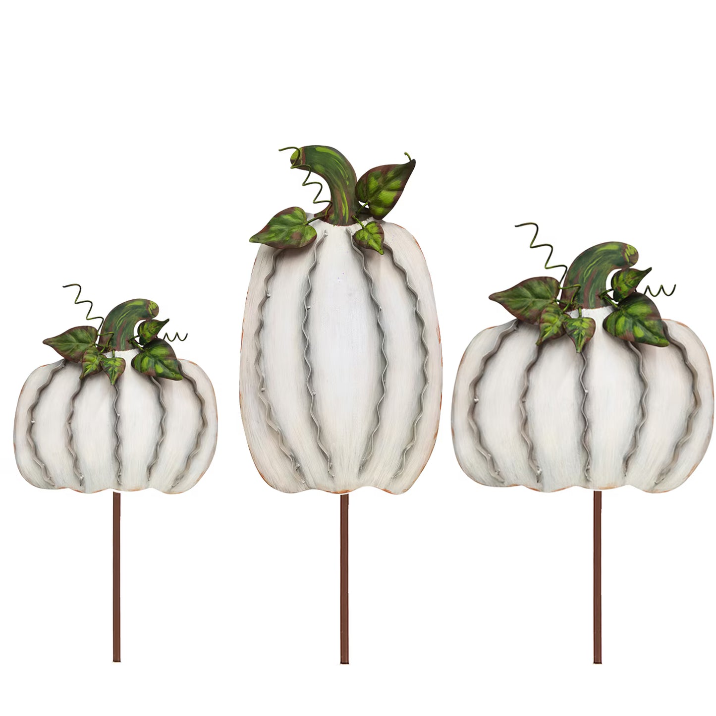 Cream Ribbon Pumpkin