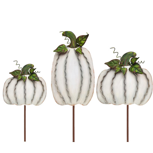 Cream Ribbon Pumpkin