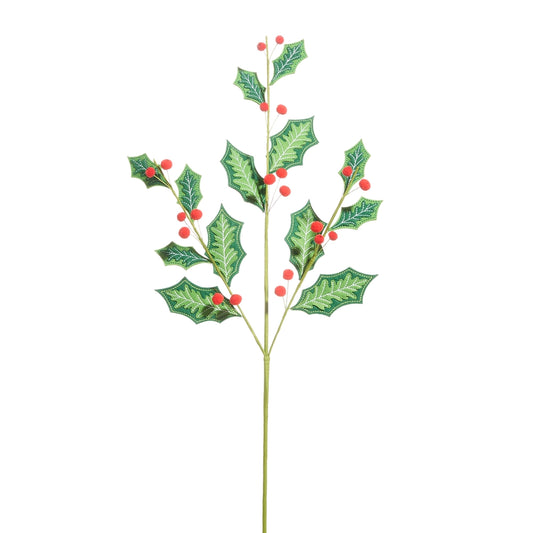 Holly Berry Felt Spray