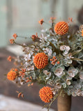 Fall Garden Half Sphere | Pumpkin | 10"