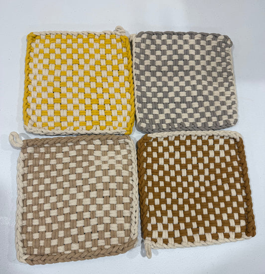 Autumn Check Potholder