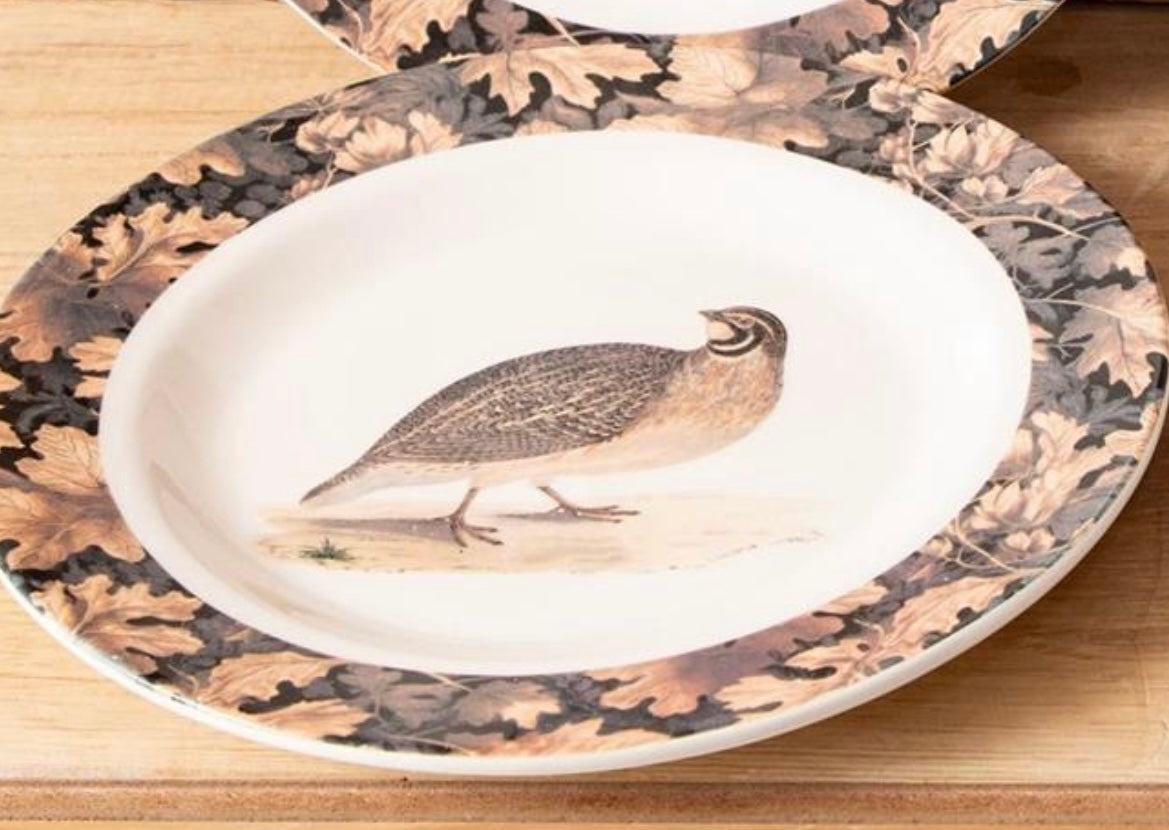 Vintage Quail Plates