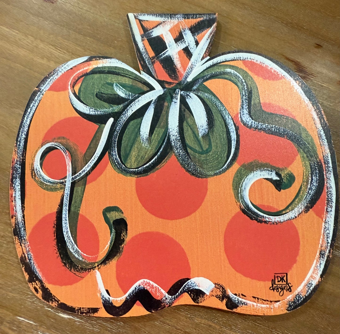 Pumpkin with Polka Dots Mini