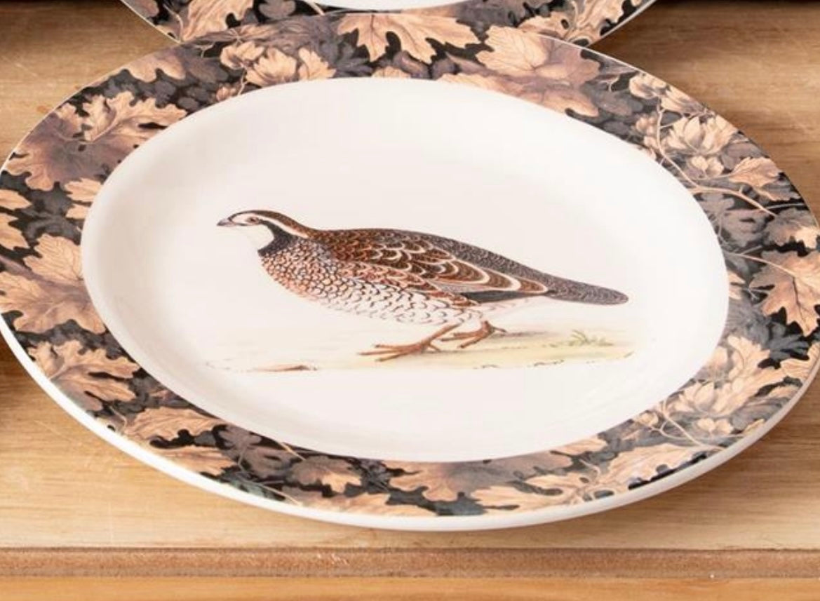 Vintage Quail Plates