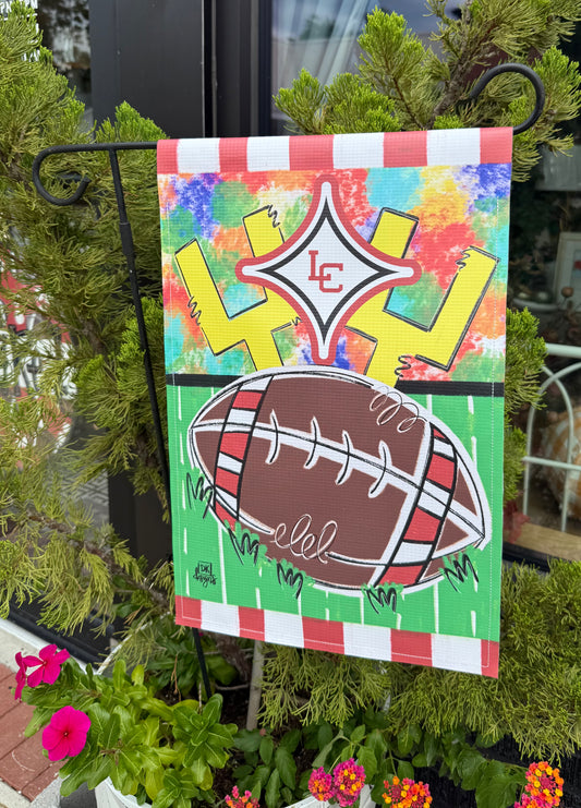 LC Football Field Garden Flag