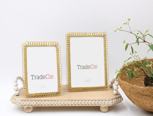 Gold Circles Frame 5X7