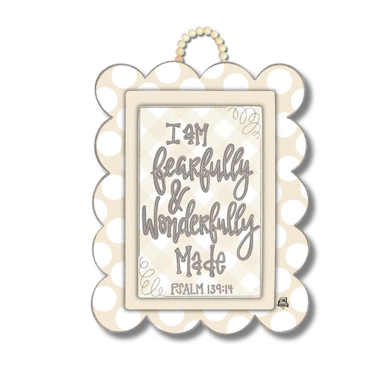 Fearfully & Wonderfully Made Door Hanger