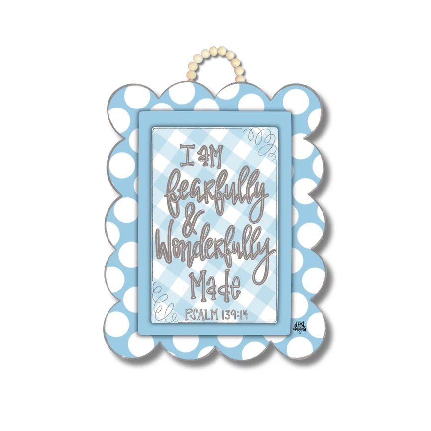 Fearfully & Wonderfully Made Door Hanger