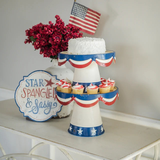 Patriotic Dessert Stand