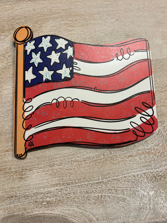 USA Flag Pole Mini