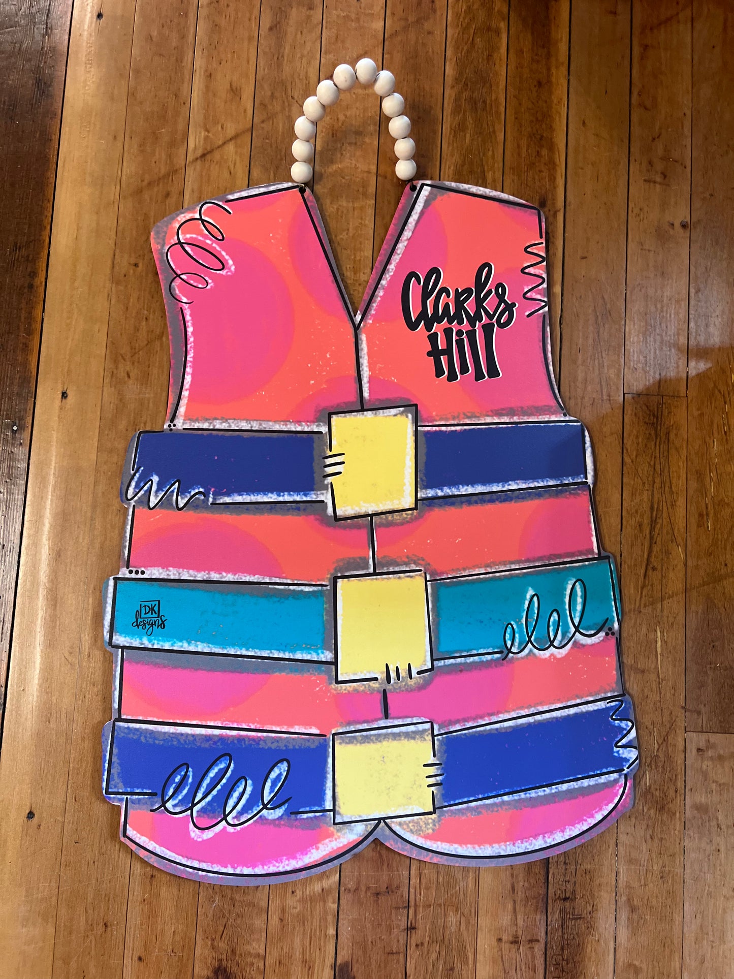 Life Jacket "Clarks Hill" Door Hanger