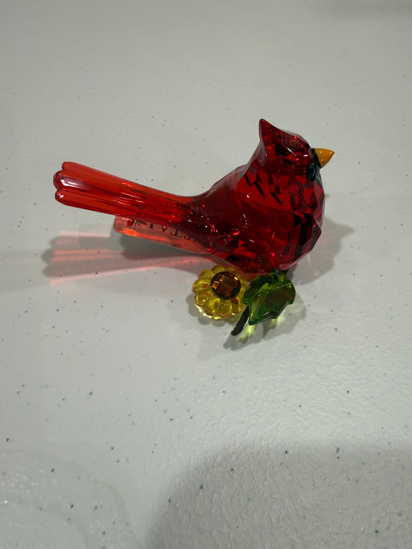 Acrylic Cardinal with Sunflower
