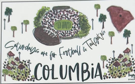 Columbia South Carolina Saturdays Game Day Blanket