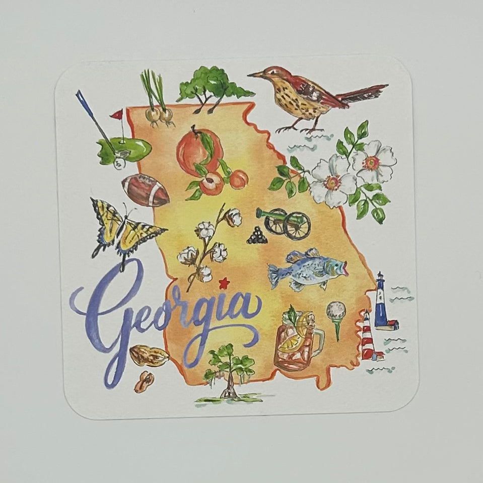 Georgia Icon Paper Coaster