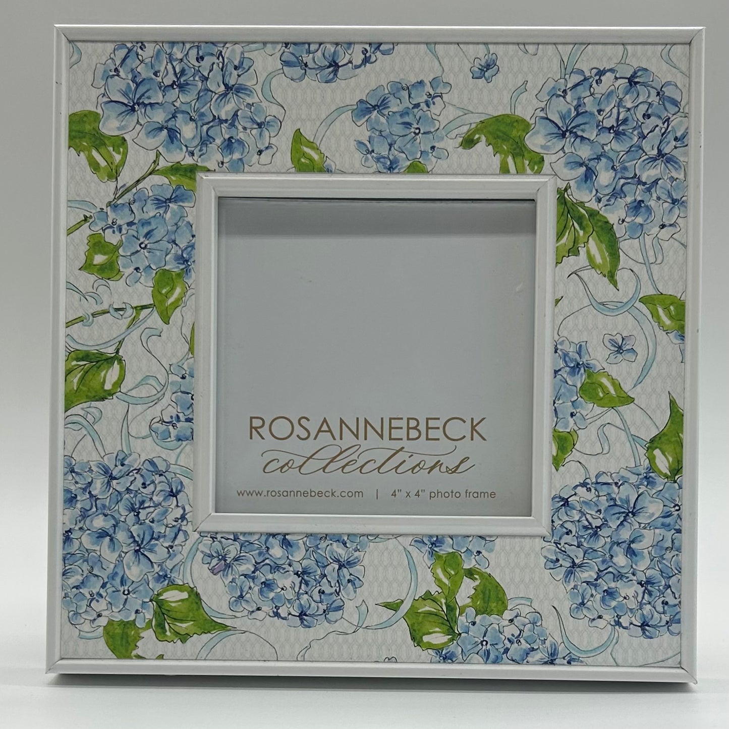 Garden Party Hand-painted Blue Hydrangea Frame