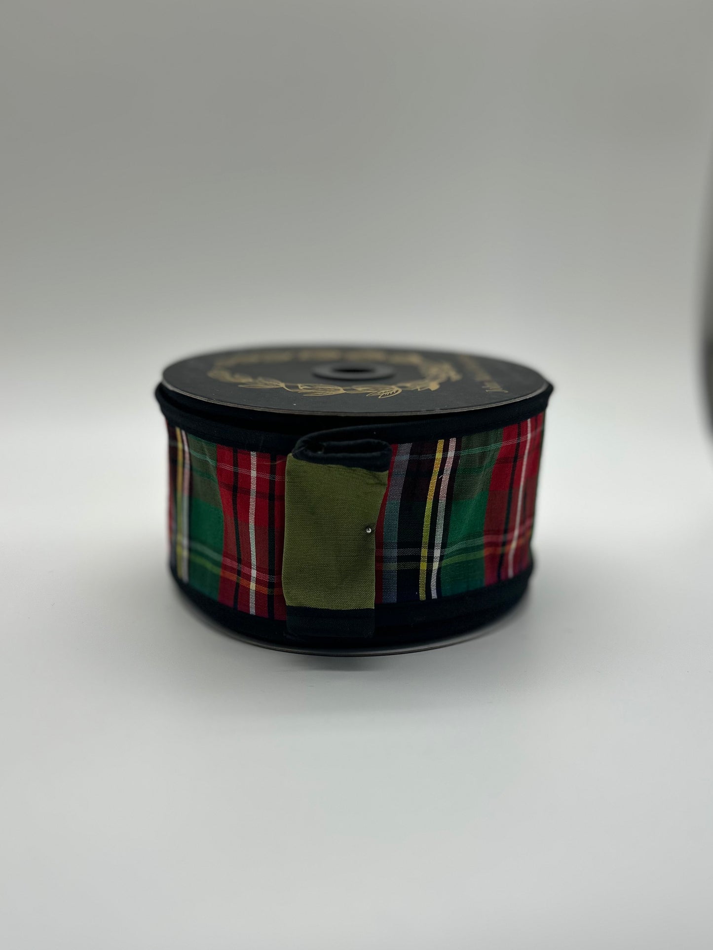 Royal Stewart Plaid Fused Dupioni Olive
