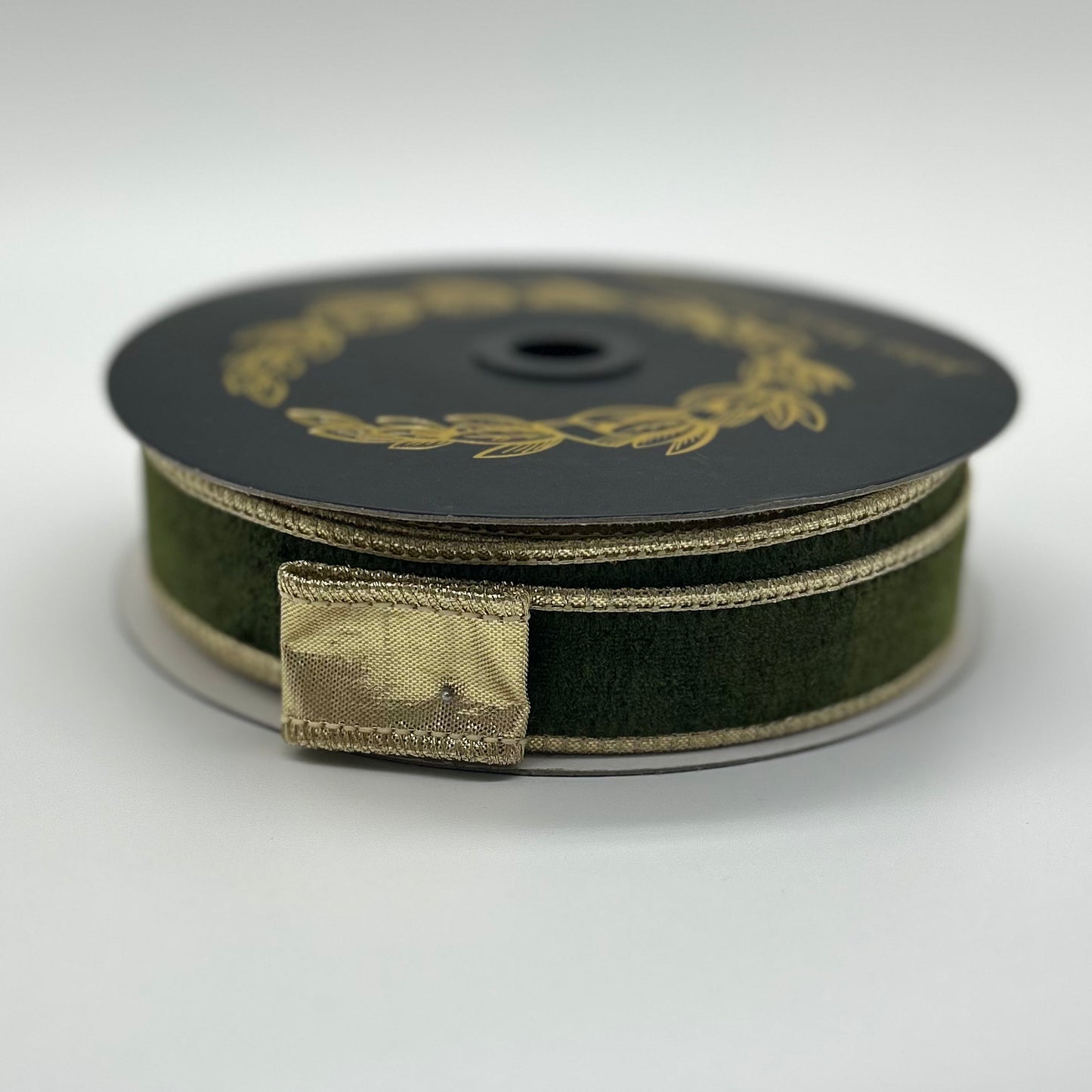 Velvet Metallic Dupioni Fused Dark Green