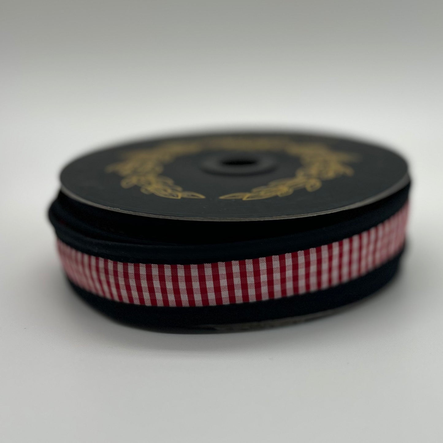 Taffeta Mini Checks Dupioni Double Fused Black