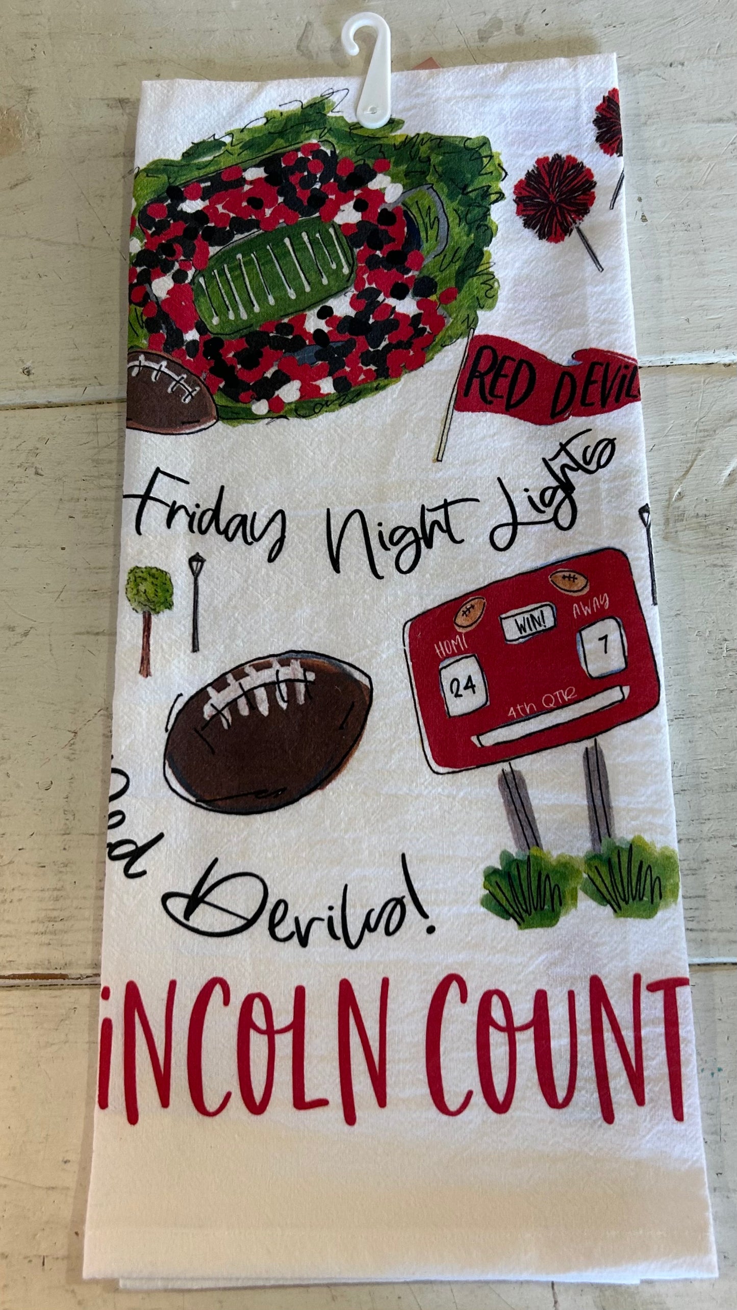 Friday Night Lights Teal Towel