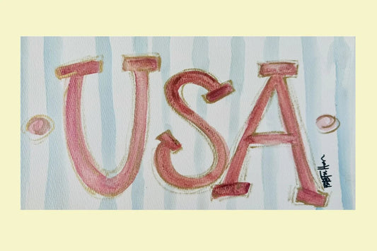 'USA' Lumbar Pillow Swap