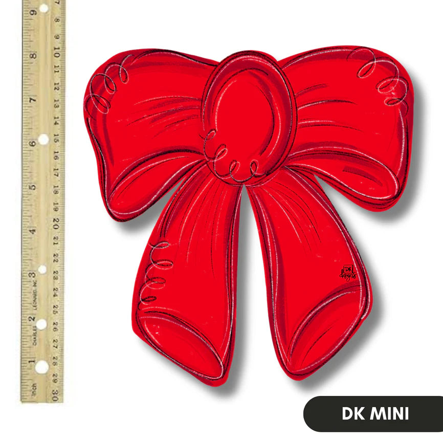 Red Bow Wood Mini