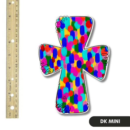 Stained Cross Mini by DK Designs