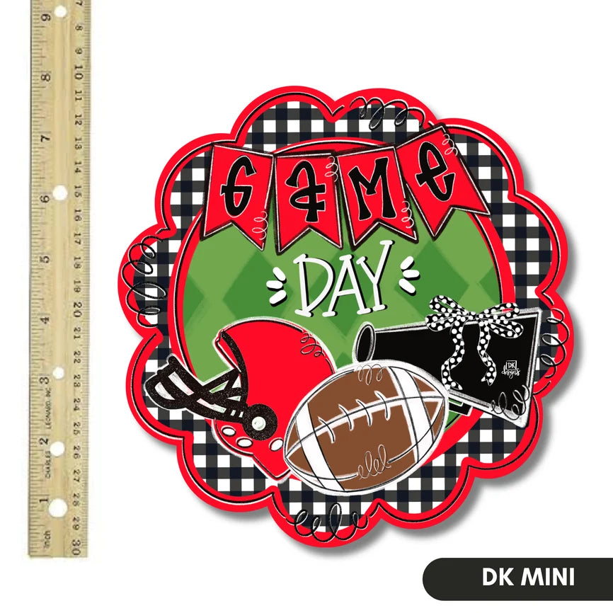 UGA Inspired Scalloped Door Hanger Mini