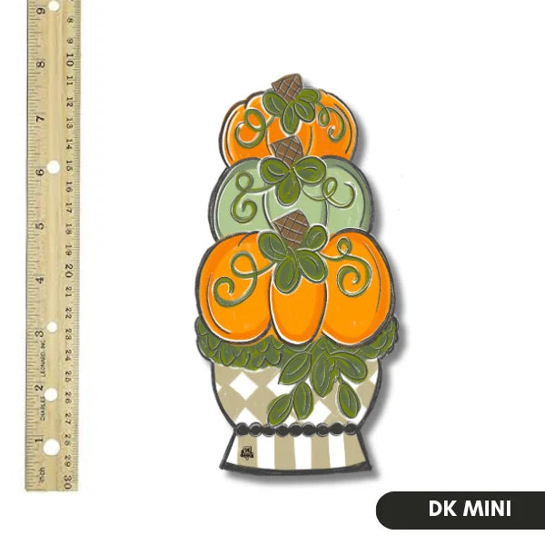 Pumpkin Topiary Door Hanger Mini