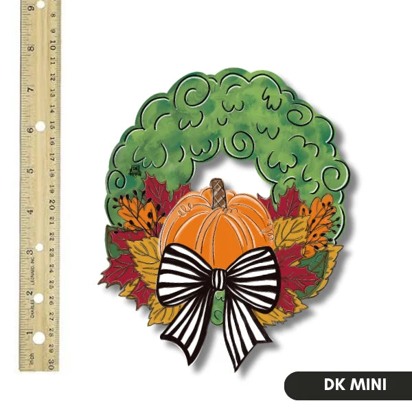 Pumpkin Wreath Door Hanger Mini