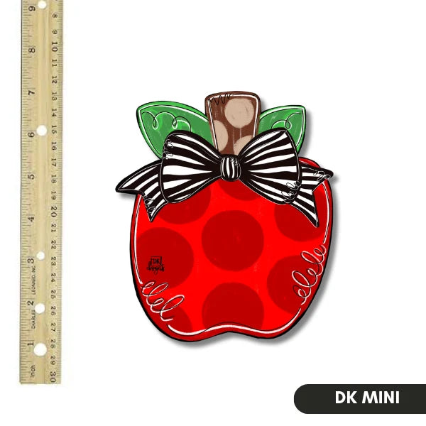 Apple W/ Bow Door Hanger Mini