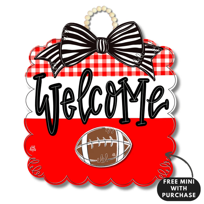 LC Red Devil Inspires Scalloped Door Hanger