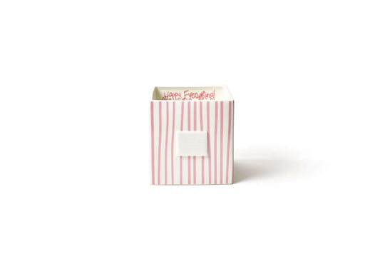 Pink Skinny Stripe Medium Mini Nesting Cube