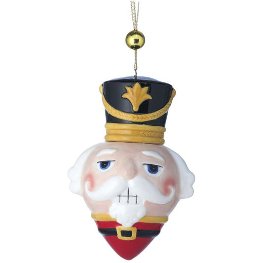 Ceramic Nutcracker Soldier Head Ornament