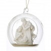 Glass Holy Family Ball Ornament