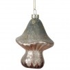 Winter Mushroom Glass Ornament
