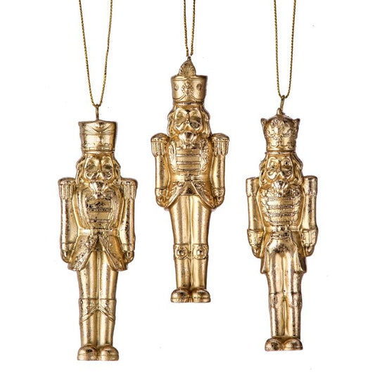 Resin Gilded Nutcracker Ornament