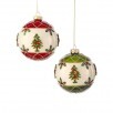 Glass Tree & Berry Ornament