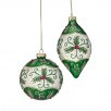 Mercury Glass Holly Ornament