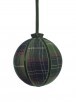 Plaid Velvet Ball Ornament