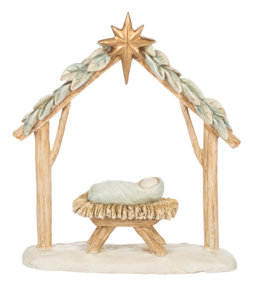 Baby Jesus in Manger Figurine