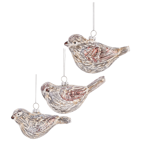 Glass Bird Ornament