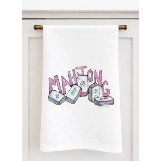 "Mahjong Tiles" Tea Towel by Chelsea McShane